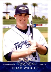 2014 Lakeland Flying Tigers Grandstand #31 Chad Wright Paducah Kentucky KY Card