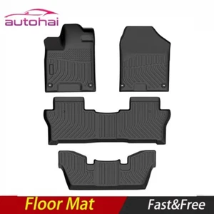 Car Floor Mats for 16-23 Honda Pilot 7 Passenger,No Fit 8 Passenger Cargo Liner - Picture 1 of 15
