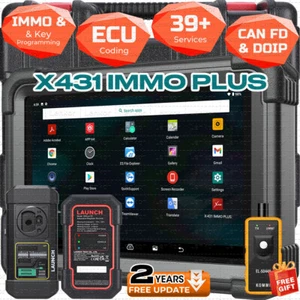 2025 LAUNCH X431 IMMO PLUS PAD VII Key Programming Car Diagnostic Tool ECU Clone - Picture 1 of 21