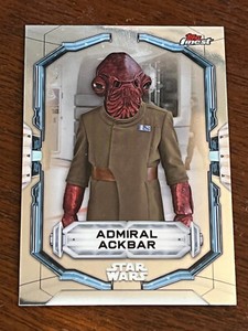 2022 Topps Finest Star Wars Base Admiral Ackbar #2 The Last Jedi