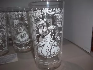 Southern Belle Drinking Glasses. 7. Vintage. ***REDUCED*** - Picture 1 of 4