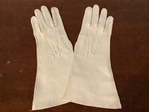 womens vintage suede gloves size 6.5 - Picture 1 of 5