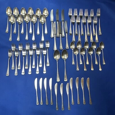 WMF Cromargan FINESSE Germany Dinner Stainless Flatware - 62 Pcs w/ “H” Monogram - Image 1 of 4