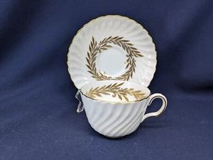 Minton Golden Symphony Cups & Saucers White H-4919 EXC: Multiples Avail - Picture 1 of 6