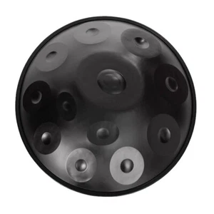 440 hz D Kurd Hand pan 12 notes Black Hand Drum Percussion Instrument - Picture 1 of 6