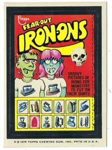 Topps Wacky Packages 1975 15th Series 15 Fear-Out Iron-ons casi nuevo o/c - Imagen 1 de 1