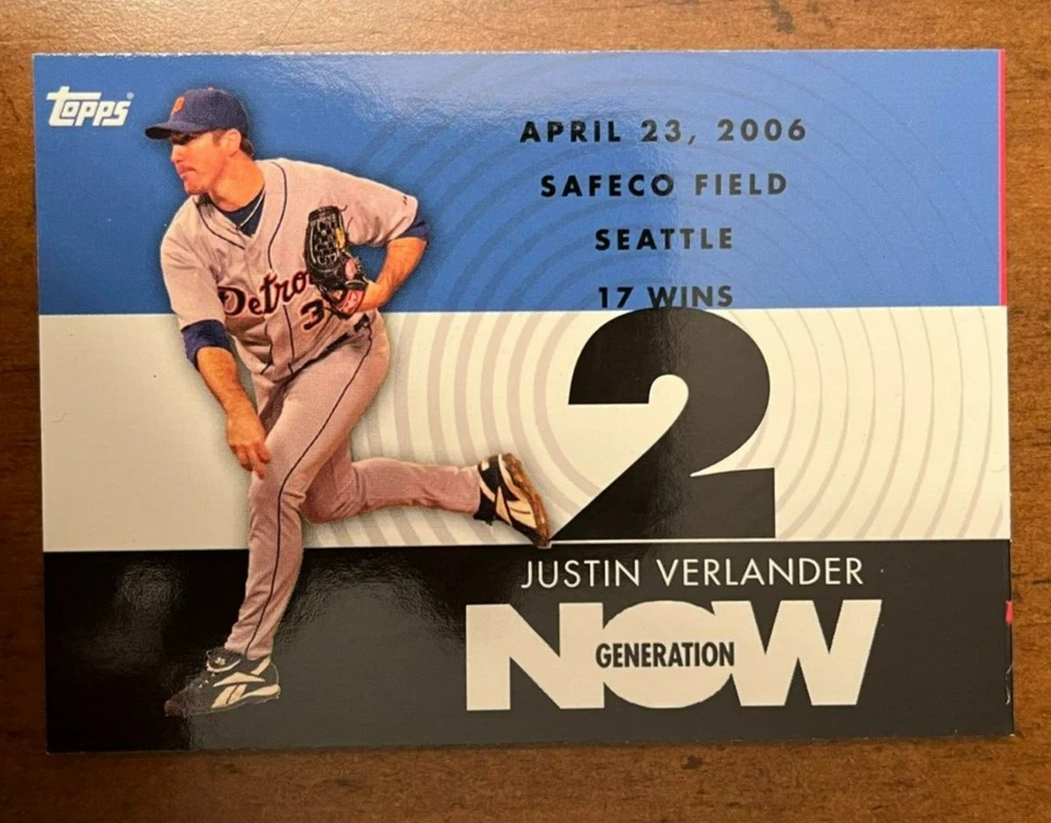 2007 Topps Generation Now Justin Verlander #GN284 - Image 1 of 2