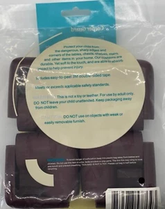 8 Stück Eckkissen Schoner Form Baby Kind Sicherheit Kante Gard Braun - Bild 1 von 4