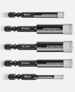 5x Diamantkern Bohrer Bits Trockenbohren Lochsäge 6/8/10/12/14mm für Keramikfliese - Bild 1 von 6