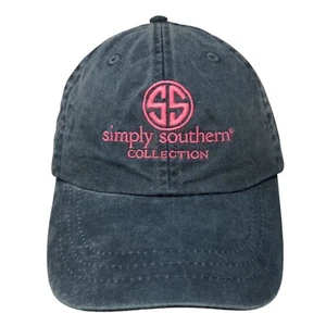 Simply Southern Slideback Hat Blue One Size Adjustable Embroidered Adams - Picture 1 of 8
