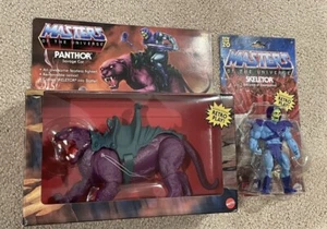 He-Man MOTU RETRO PLAY Skeletor And Panthor Bundle Masters Of The Universe NEW - Picture 1 of 3