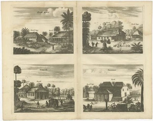 Estampado antiguo de las iglesias de Ilondi Matual, Ureputti, Catavelli y Paretitu - Imagen 1 de 1