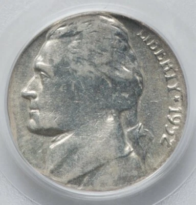 Mint Error! 1952 Jefferson Nickel Struck On Silver Dime Planchet PCGS AU58 - Image 1 of 4