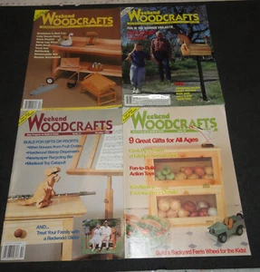 1993 Weekend Woodcrafts Magazine - Issues 8, 9, 11, 12 Full Size Pullout Plans - Picture 1 of 5