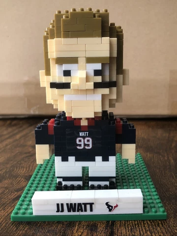 NFL BRXLZ Houston Texans JJ Watt 3D Construction Toy Mini Player Collectible Cover