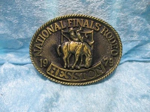 Hebilla de cinturón de redeo de las Hesston National Finals 1979 - Imagen 1 de 2