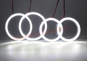 LED halo rings for BMW E60 E61 LCI 08-10 headlight angel eyes Demon Corona DRL - Picture 1 of 48