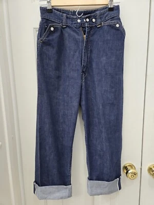 Bucaroo Gal Jeans Small Blue Denim Vintage Big Smith Union Made Selvedge Rare - Image 1 of 4