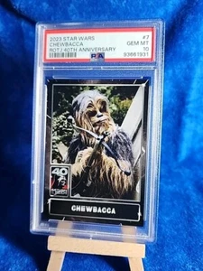 2023 Topps Star Wars Chewbacca ROTJ 40th Anniversary #7 PSA 10 GEM MINT - Picture 1 of 2