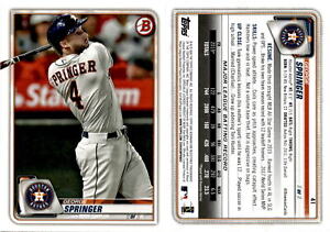 George Springer 2020 Bowman Baseball Card 41  Houston Astros