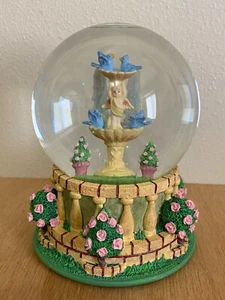 Vintage, San Francisco Music Box Company - Springtime Fountain Garden Snow Globe - Picture 1 of 6