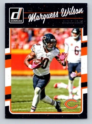 2016 Donruss 53 Marquess Wilson Chicago Bears - Image 1 of 2