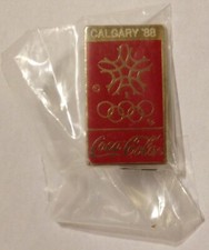 PIN'S COCA COLA OLYMPICS GAMES CALGARY 88 - SIGNED THE COCA COLA CO (1990) NEW
