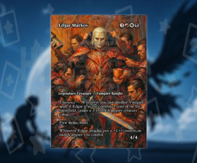 Edgar Markov MTG  - Alt Art Custom Game Cards  Innistrad - Image 1 of 3