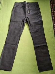 Ross & Cole Herrenlederhose, braun, Gr. 48, echt Rindsleder, 5-Pocket-Stil - Bild 1 von 8
