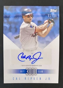 2017 Topps On-Demand 3.000 Hit Club Cal Ripken Jr. automático 25/03 - Imagen 1 de 2
