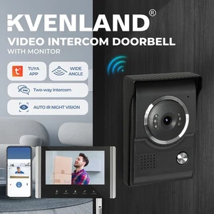 Video Door Bell WiFi Phone Intercom System with Monitor Doorbell Camera Wireless - Picture 1 of 12