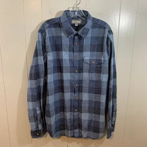 Falls Creek Blue Buffalo Check Men's Long Sleeve Button Down Casual Shirt L - Picture 1 of 10