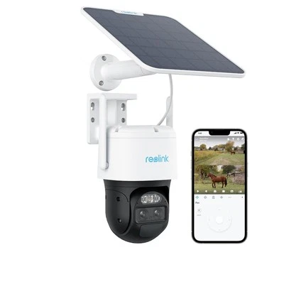 Reolink Trackmix LTE Outdoor 2K 4G Cellular PTZ Security Camera with Solar Panel - Image 1 of 4