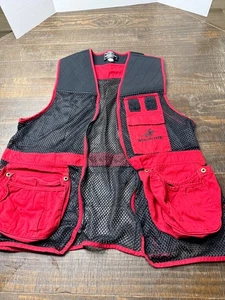 Winchester Rugged Sportsman Outdoors Mens L Red/Black Mesh Shooting Hunting Vest - Picture 1 of 2