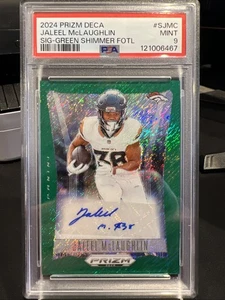 2024 Prizm Deca Jaleel McLaughlin Green Shimmer FOTL Auto /25 PSA 9 #S-JMC - Picture 1 of 4