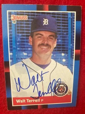 Walt Terrell 1988 Donruss #91 Detroit Tigers SIGNED Autographed Card - Image 1 of 4