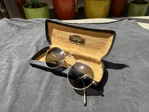 Vintage 1980’s Oliver Peoples M4-AG Antique Gold Sunglasses 46 - Picture 1 of 21