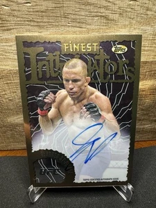 2024 Topps Finest UFC Georges St-Pierre Intimidators Auto HOF #IA-GSP - Bild 1 von 4