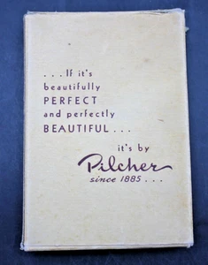 Rare Vintage PILCHER Since 1885 Indiana State Ladies BEAUTY COMPACT Boxed Map Cities - Bild 1 von 6