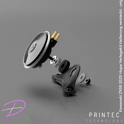 Kawasaki Z900 2025 Hupe Verlegekit Halterung versteckt - originale Hupe - Bild 1 von 4