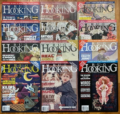 Vintage Lot of 12 RUG HOOKING Magazines 2002-2004 - Image 1 of 4