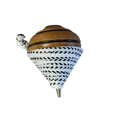 Trottola in Legno Strummolo Napoletano 1 pezzo Gioco Classico senza tempo - Immagine 1 di 3