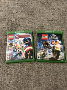 Xbox One Lego 2 Spiele Konvolut Marvel Avengers und Jurassic World Videospiele - Bild 1 von 3