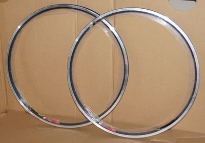 PAIR Mavic F519 Rim 26" MTB 36H Black Rim/Disc Brakes NOS Foto 1 de 4