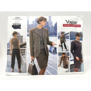 Vogue 1685 Karriere Kleiderschrank, leicht Übergröße 20-22-24, Brustweite 42-44-46, ungeschnitten - Bild 1 von 2