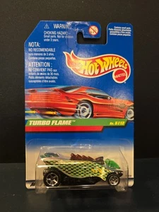 Hot Wheels 1998 #753 Treasure Hunts #5/12 Turbo Flame International Card - Picture 1 of 3