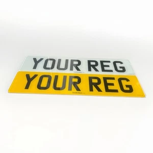 UK STANDARD NUMBER PLATES SET 100% MOT AND ROAD LEGAL - Picture 1 of 2