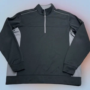 NIKE GOLF Herren Medium schwarz grau 1/4 Zip Pullover Sweatshirt - Bild 1 von 4