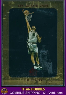 1997-98 Upper Deck SP Authentic Rookie #128 Tim Duncan RC #1 - Image 1 of 2