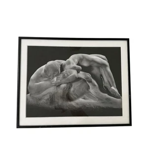 La casa dei quadri con cornice in bianco e nero stampa artistica scultura erotica - Foto 1 di 6